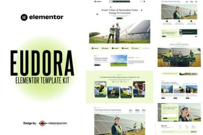 Eudora - Solar & Green Renewable Energy Solutions Elementor Template Kit