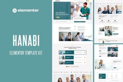 Hanabi - Addiction Recovery and Rehabilitation Center Elementor Template Kit