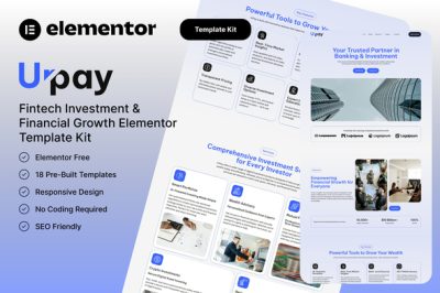 UrPay – Fintech Investment & Financial Growth Elementor Template Kit