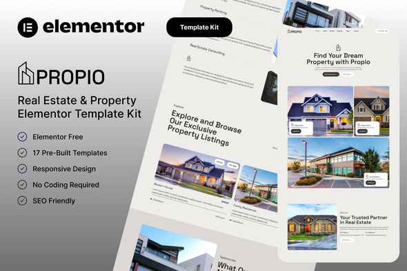 Propio – Real Estate & Property Elementor Template Kit Propio – Real Estate & Property Elementor Template Kit