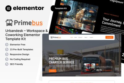 Primebus – Bus Charter & Transportation Service Elementor Template Kit