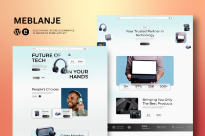 Meblanje - E-Commerce Electronics Store Elementor Template Kit