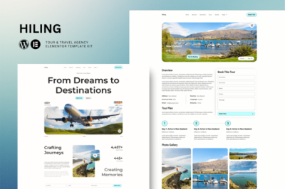 Hiling - Tour & Travel Agency Elementor Template Kit