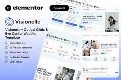 Visionelle – Optical Clinic & Eye Center Website Template Kit