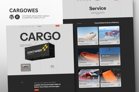 Cargowes - Logistic & Cargo Transportation Elementor Template Kit Cargowes - Logistic & Cargo Transportation Elementor Template Kit