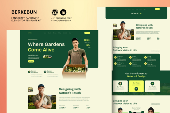 Berkebun - Landscape & Gardening Elementor Template Kit Berkebun - Landscape & Gardening Elementor Template Kit