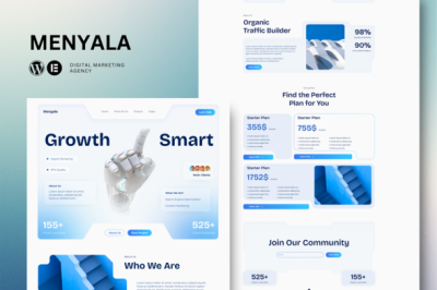 Menyala - Digital Marketing Agency Elementor Template Kit