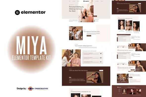 Miya - Personal Stylist & Makeup Service Elementor Template Kit Miya - Personal Stylist & Makeup Service Elementor Template Kit