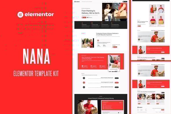 Nana - Packers & Movers Service Elementor Template Kit Nana - Packers & Movers Service Elementor Template Kit