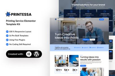 Printesa - Printing Services Elementor Template Kit