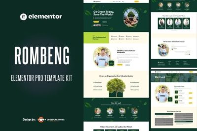 Rombeng - NGOs Environmental Protection Elementor Pro Template Kit