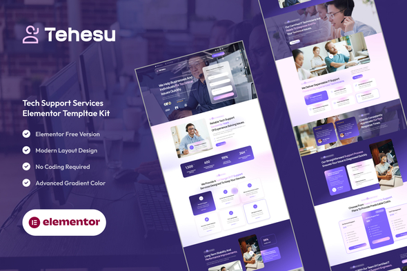 Tehesu - Tech Support Services Elementor Template Kit Tehesu - Tech Support Services Elementor Template Kit