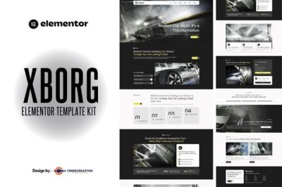 Xborg - Car Wash and Detailing Service Elementor Template Kit