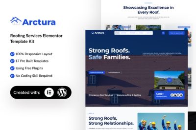Arctura - Roofing Services Elementor Template Kit