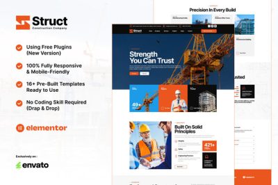Struct - Construction Elementor Template Kit