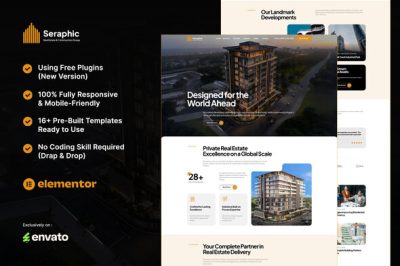 Seraphic - Real Estate & Construction Group Elementor Template Kit