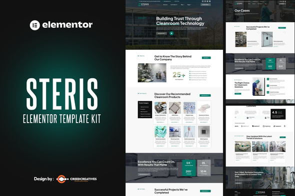 Steris – Cleanroom Equipment Elementor Pro Template Kit Steris – Cleanroom Equipment Elementor Pro Template Kit