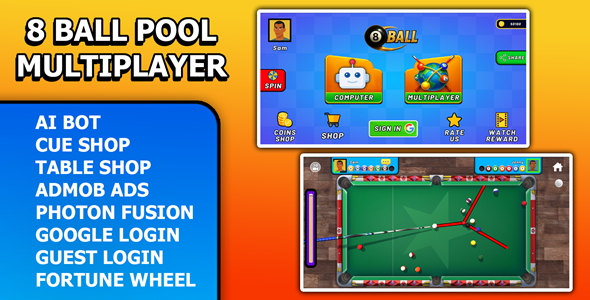 8 Ball Pool Billiards Multiplayer Game Unity Code 8 Ball Pool Billiards Multiplayer Game Unity Code