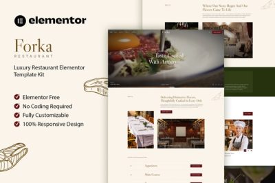 Forka - Luxury Restaurant Elementor Template Kit