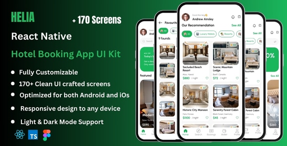 Helia Pro - Hotel Booking React Native CLI App Ui Kit Helia Pro - Hotel Booking React Native CLI App Ui Kit