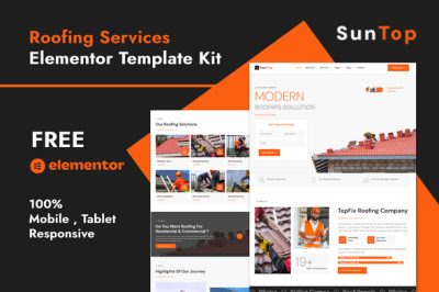 Suntop - Roofing Services Elementor Template Kit