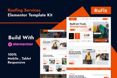 Rufix - Roofing Services Elementor Template Kit