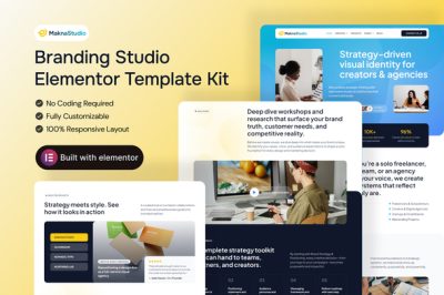 MaknaStudio - Branding Studio Elementor Pro Template Kit