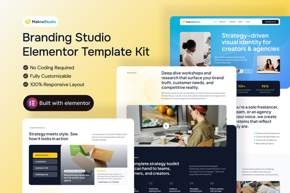MaknaStudio - Branding Studio Elementor Pro Template Kit MaknaStudio - Branding Studio Elementor Pro Template Kit
