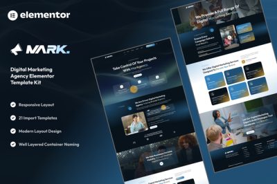 Markagency - Digital Marketing Agency Elementor Template Kit