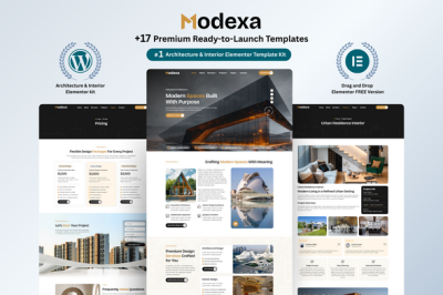 Modexa - Architecture & Interior Elementor Template Kit