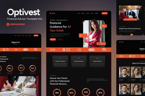 Optivest - Financial Advisor Elementor Template Kit Optivest - Financial Advisor Elementor Template Kit
