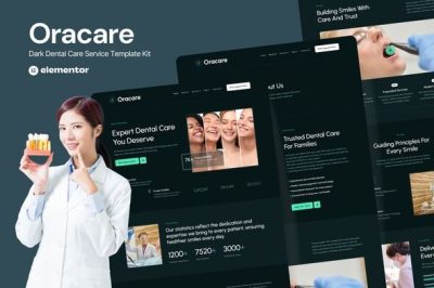 Oracare – Dental Care Service Website Elementor Template Kits