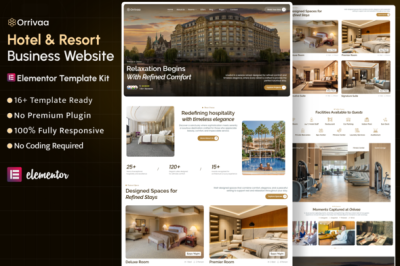 Orrivaa – Hotel & Resort Business Elementor Template Kit