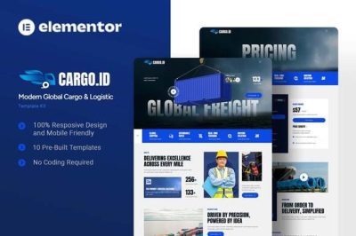 Cargoid - Modern Global Cargo & Logistic Elementor Template Kit