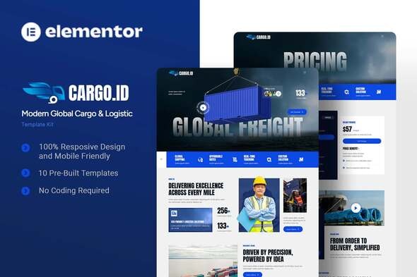 Cargoid - Modern Global Cargo & Logistic Elementor Template Kit Cargoid - Modern Global Cargo & Logistic Elementor Template Kit