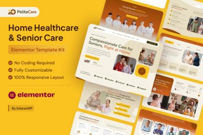 PelitaCare - Home Healthcare & Senior Care Elementor Pro Template Kit