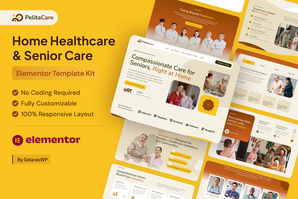 PelitaCare - Home Healthcare & Senior Care Elementor Pro Template Kit PelitaCare - Home Healthcare & Senior Care Elementor Pro Template Kit