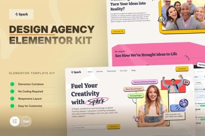 Spark - Design Agency Elementor Pro Template Kit