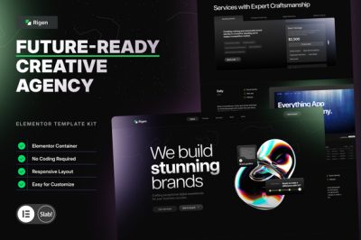 Rigen -  Ready Creative Agency Elementor Template Kit