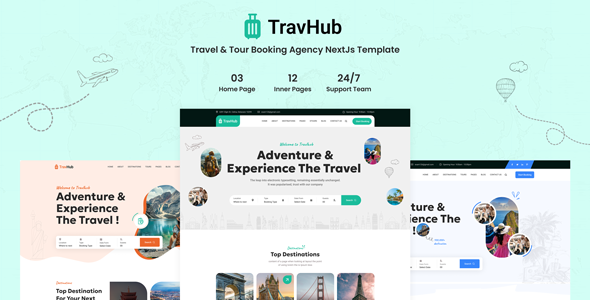Travhub – Tour & Travel Booking NextJs Template Travhub – Tour & Travel Booking NextJs Template