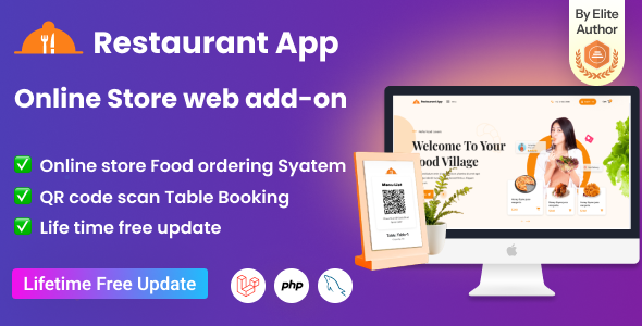 Restaurant App Online Store web add-on Restaurant App Online Store web add-on