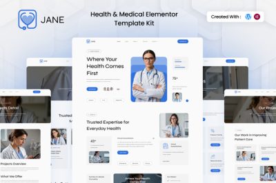 Jane - Health & Medical Elementor Template Kit