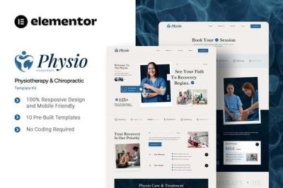 Physio - Physiotherapy & Chiropractic Elementor Template Kit