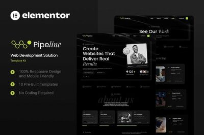 Pipeline - Web Development Solution Elementor Template Kit