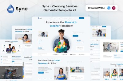 Syne - Cleaning Services Elementor Template Kit