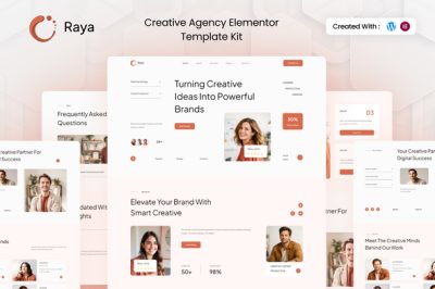 Raya - Creative Agency Elementor Template Kit