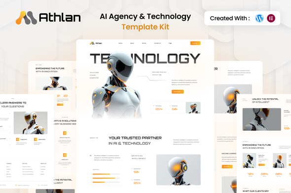 Athlan - AI Agency & Technology Elementor Template Kit Athlan - AI Agency & Technology Elementor Template Kit