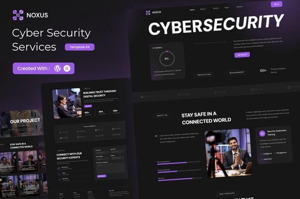 Noxus - Cyber Security Services Elementor Template Kit Noxus - Cyber Security Services Elementor Template Kit