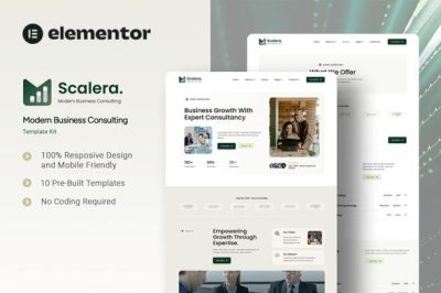 Scalera - Modern Business Consulting Elementor Template Kit