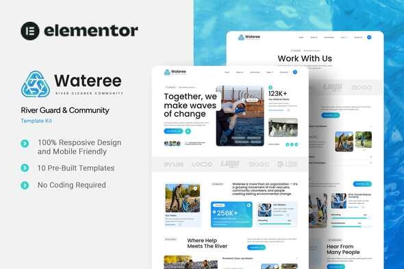 Wateree - River Guard & Community Elementor Template Kit Wateree - River Guard & Community Elementor Template Kit